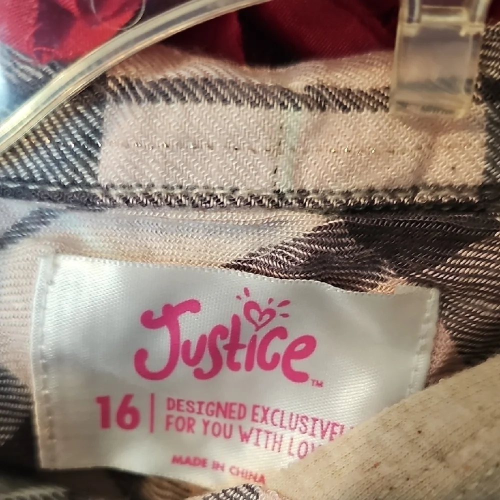 Justice stylish plaid